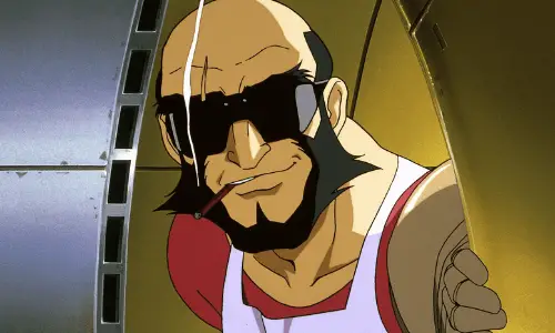 Jet Black from Cowboy Bebop Best Bearded Anime Characters