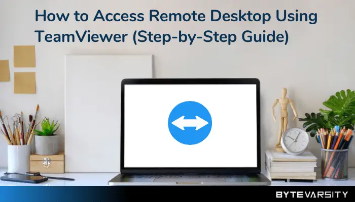 how to access remote desktop using TeamViewer