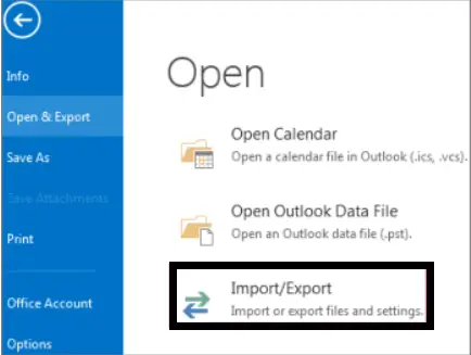 Move email, calendar, & contacts from one email account to another for a backup using an Outlook app