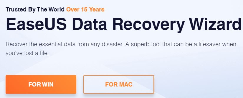 EaseUS data recovery software