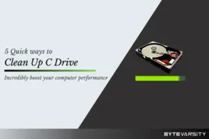 clean up C drive