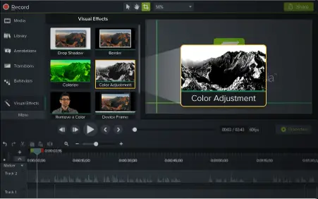 Camtasia is all-in-one screen recorder and video editor