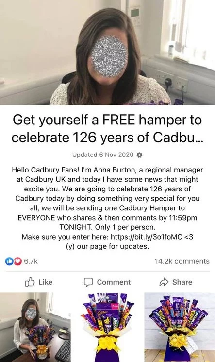 Cadbury Scam Causes More Harm Than Just Tooth Decay To Facebook Users