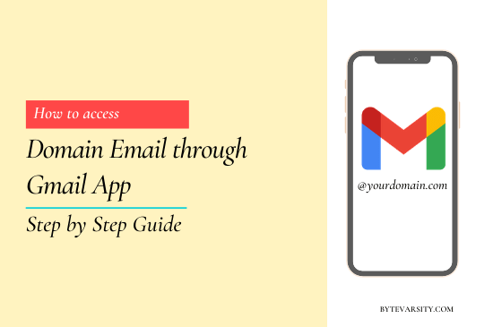 How to access Domain Email through Gmail App