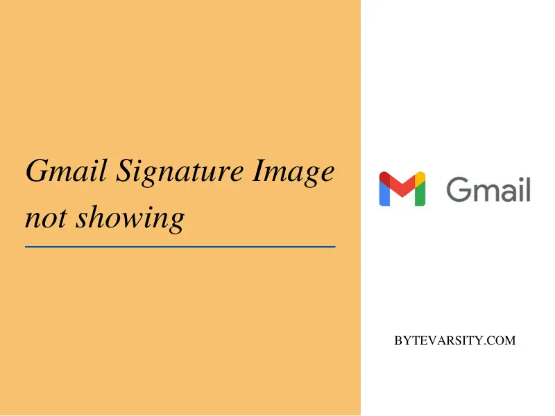 Gmail Signature Image Not Showing