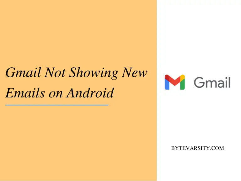 [Fixed] Gmail not showing new emails on Android