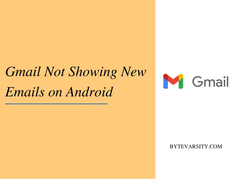 Gmail not showing new emails on android