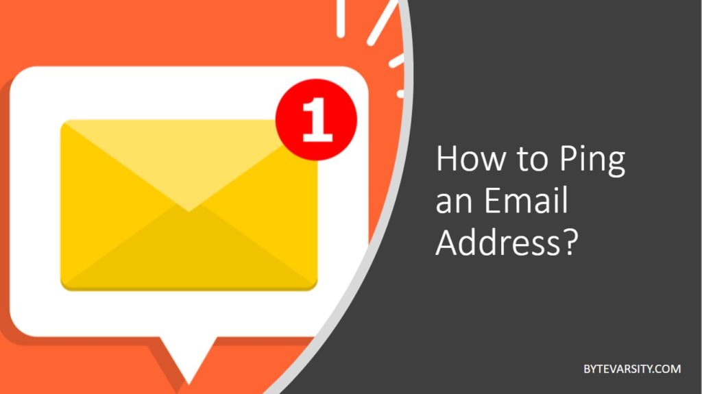 How to ping an email address