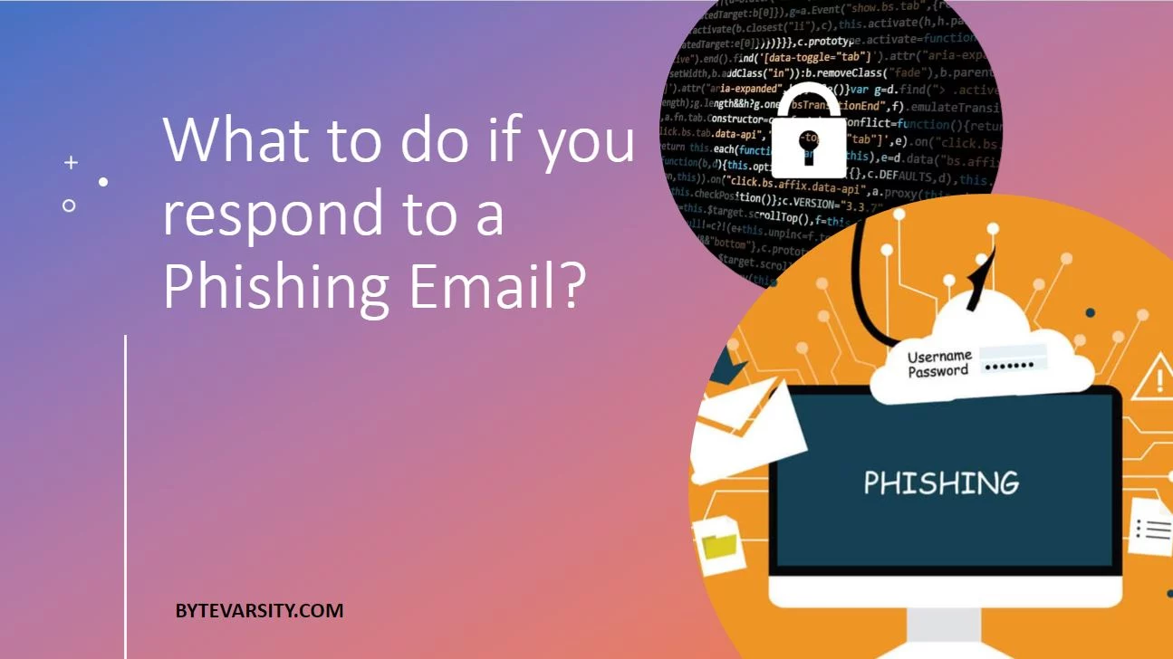 what to do if you respond to a phishing email