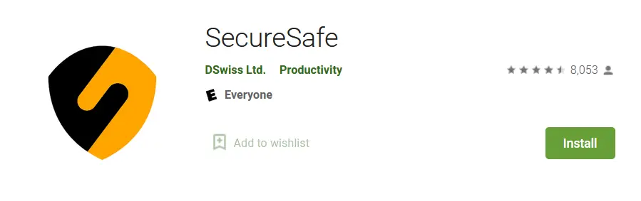SecureSafe - Best Apps to store Important Documents - Complete List