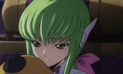 C.C. from Code Geass green anime characters