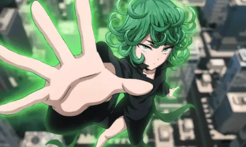 Tatsumaki green anime characters