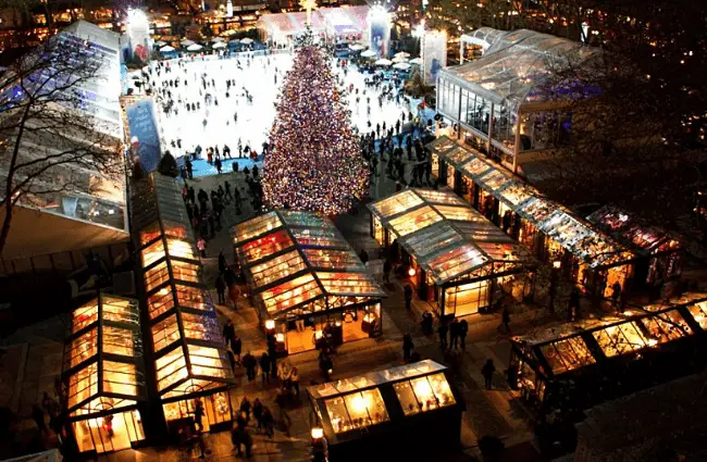 2. Winter Village Christmas market, New York