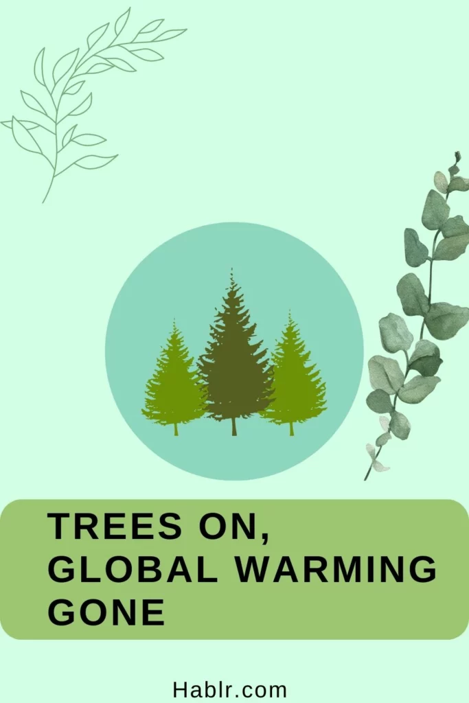Trees on, global warming gone