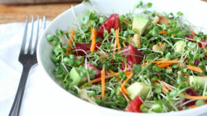 Microgreen Chard Salad