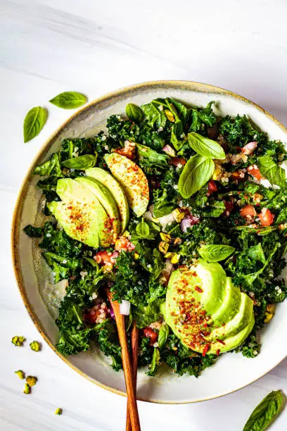 Microgreen Red Russian Kale Salad