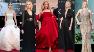 the top 15 Jennifer Lawrence's best red carpet looks from the start of her acting career to the recent red carpet looks by the actress.