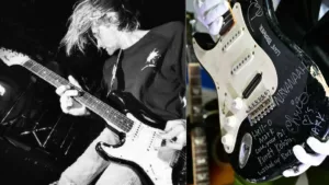 Who knew that a guitar smashed by the late frontman of Nirvana, Kurt Cobain would be sold for about $600000? Well, this is what recently happened!Kurt Cobain's smashed electric guitar sold for $595,900 in an auction.